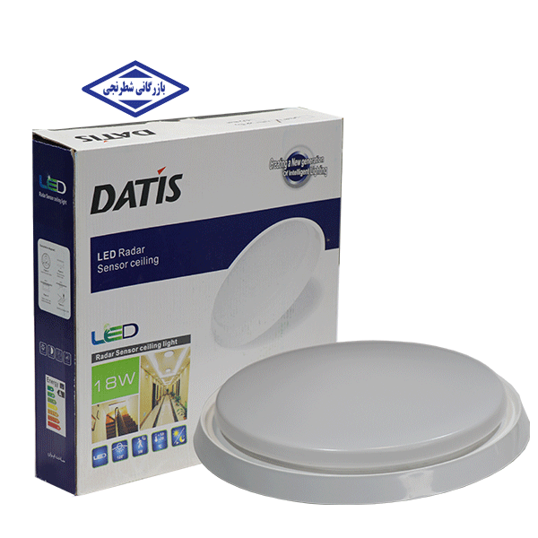 چراغ سقفی روکار سنسوردار 18 وات داتیس